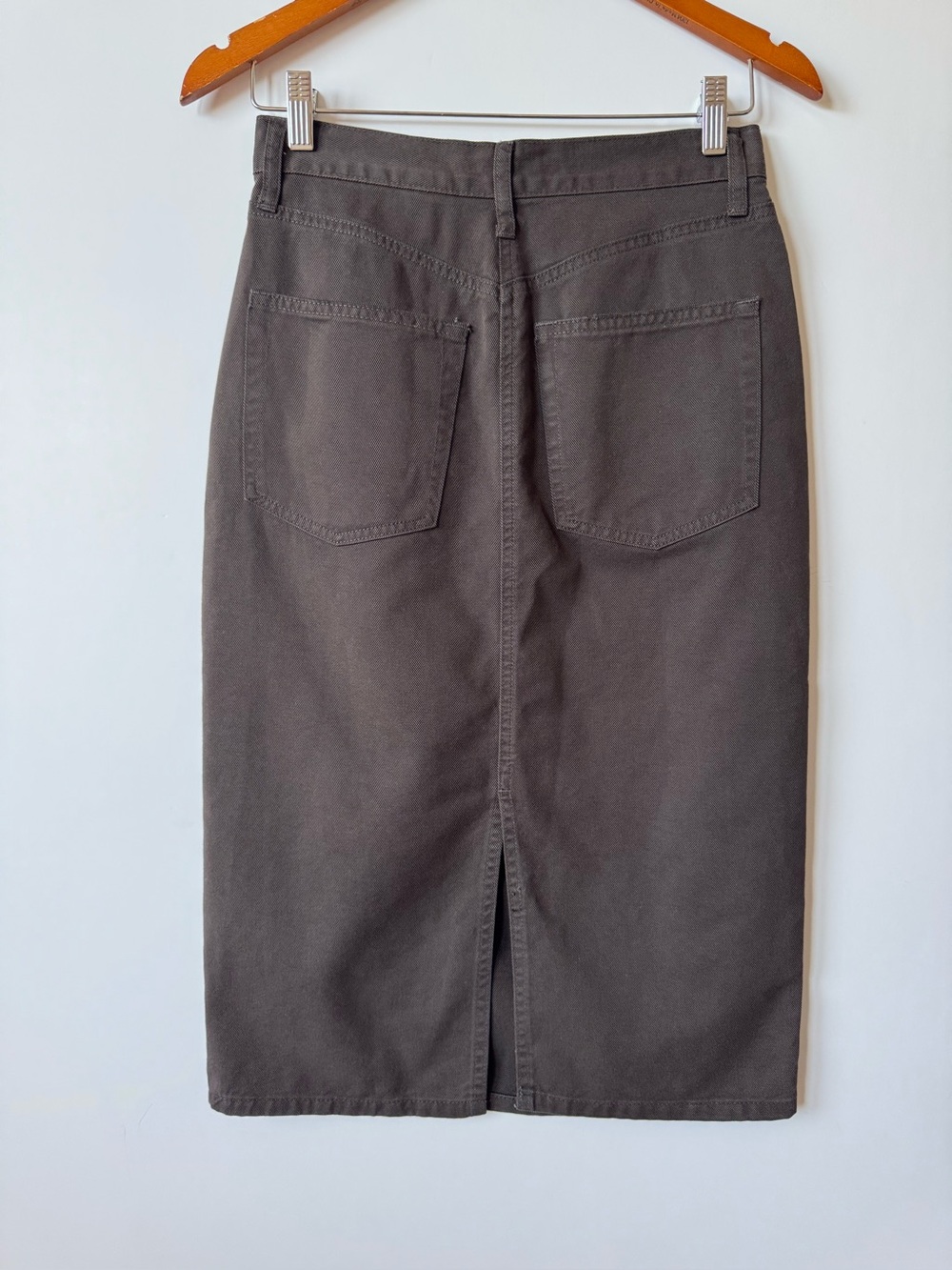 Stetson chocolate brown midi denim skirt - Picture 6 of 9